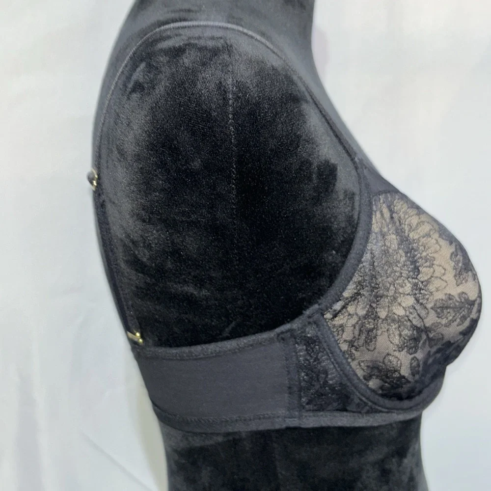 SOMA (2) Lightest Lift Perfect Coverage Black Lace Size 34DD Bundle of 2